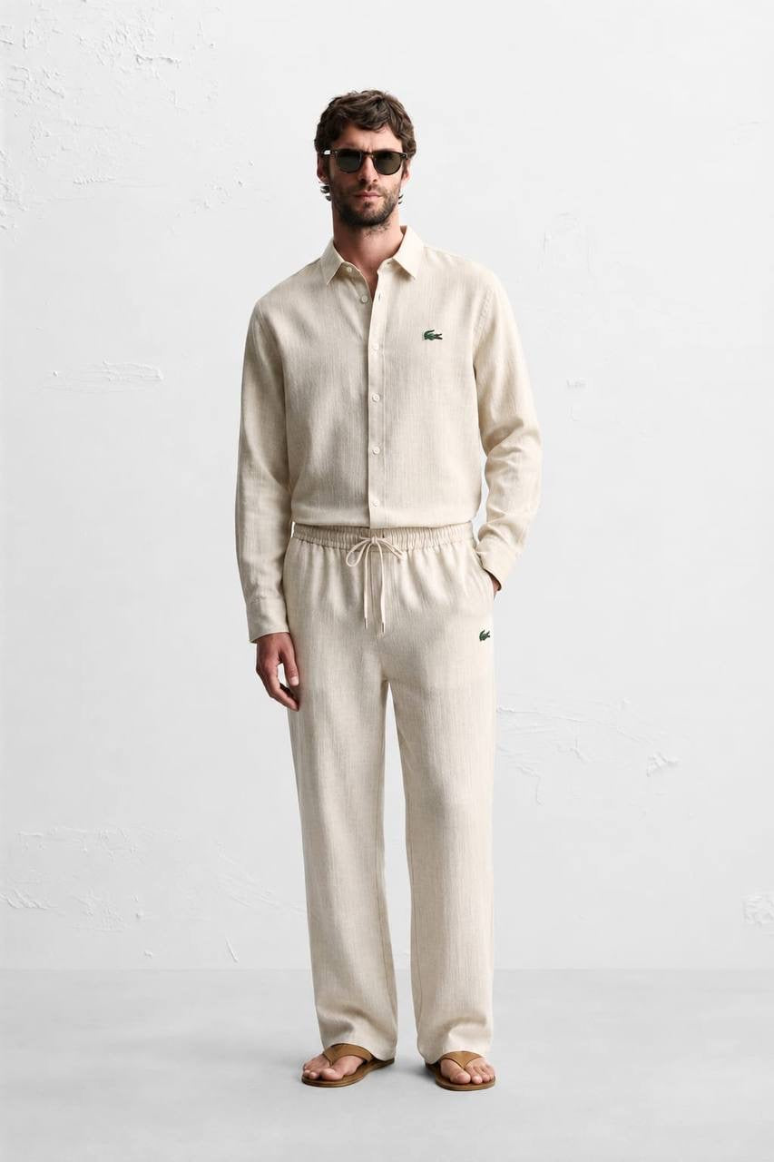 Men’s Premium Rich Linen Co-ord Set | Full Sleeve Shirt & Wide Leg Trouser | Luxury Seeta Set | M–XXL