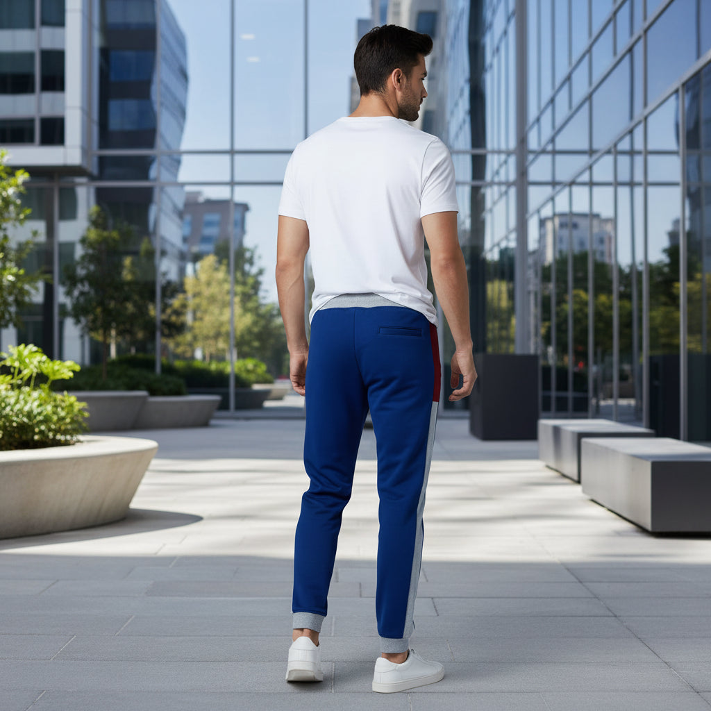 MH Men’s Color-Block Performance Joggers | Slim-Fit Athletic Sweatpants | 3 Colors Trousers – | Sizes S-XL | MH