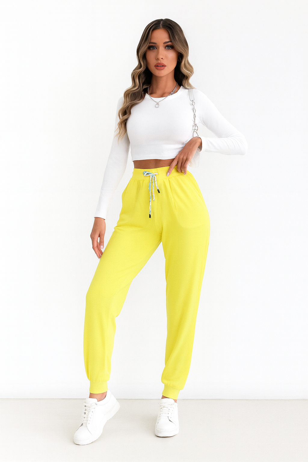 Women’s Yellow Cotton Trouser | MH