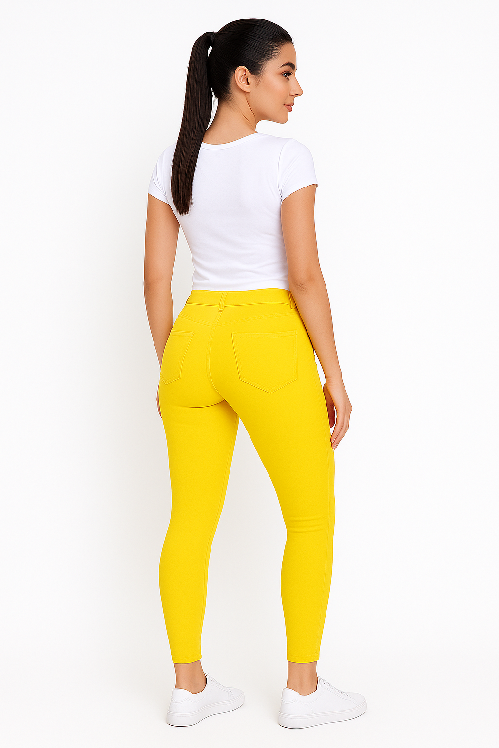 Women’s Slim Fit Belt System Pants – Yellow'/MH