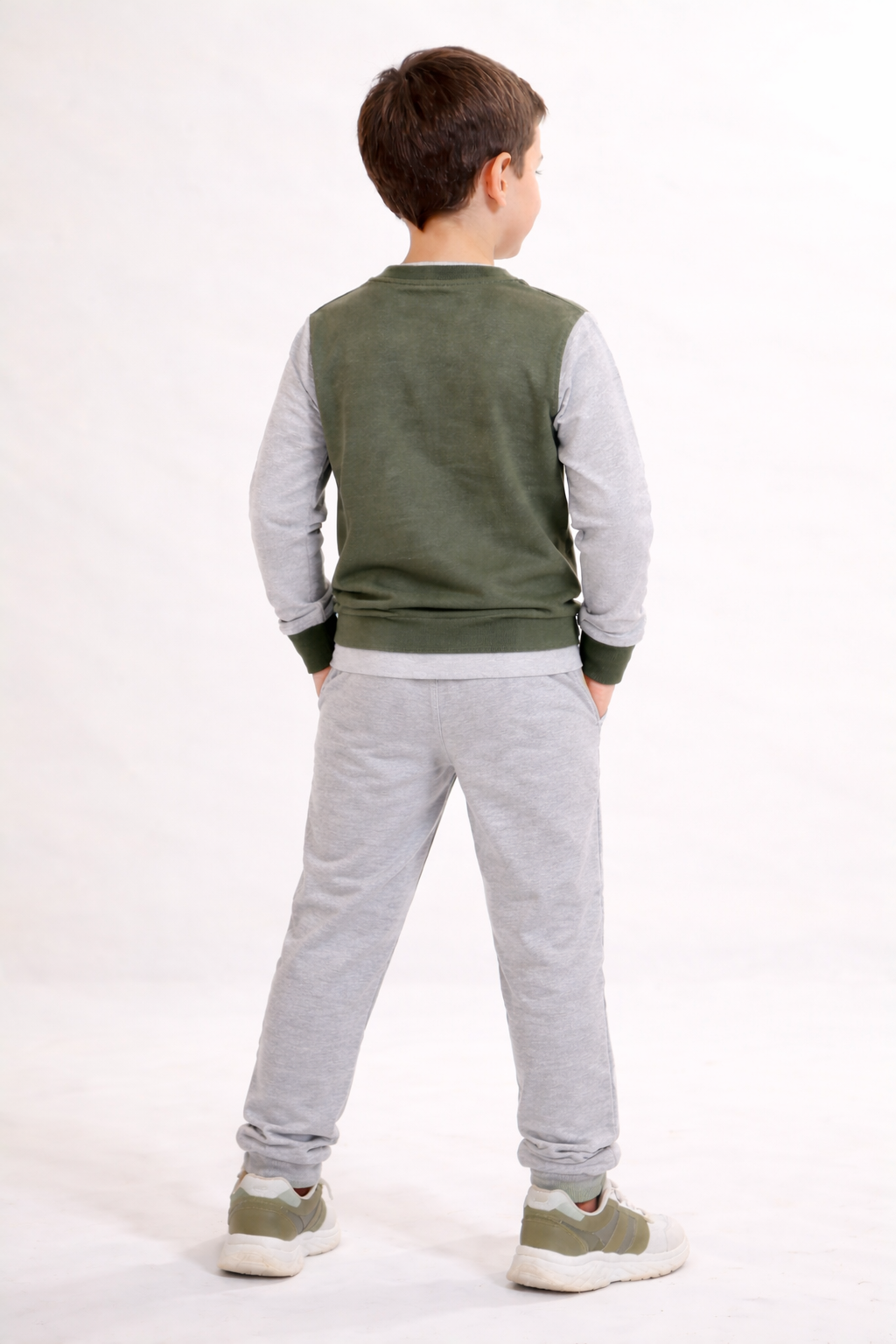 Kids “Yes Way” Casual Sweatshirt & Jogger Set | MH Size (2-12Years)