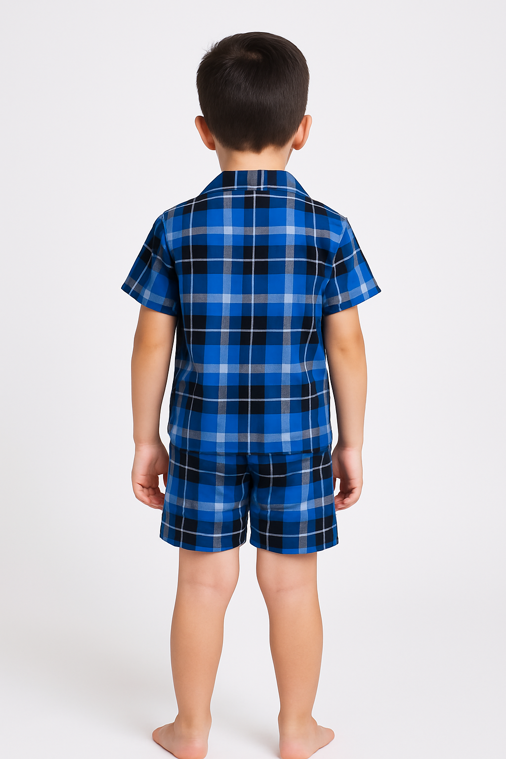 Boys’ Turkish Collar Short-Sleeve Shirt & Shorts Set I MH