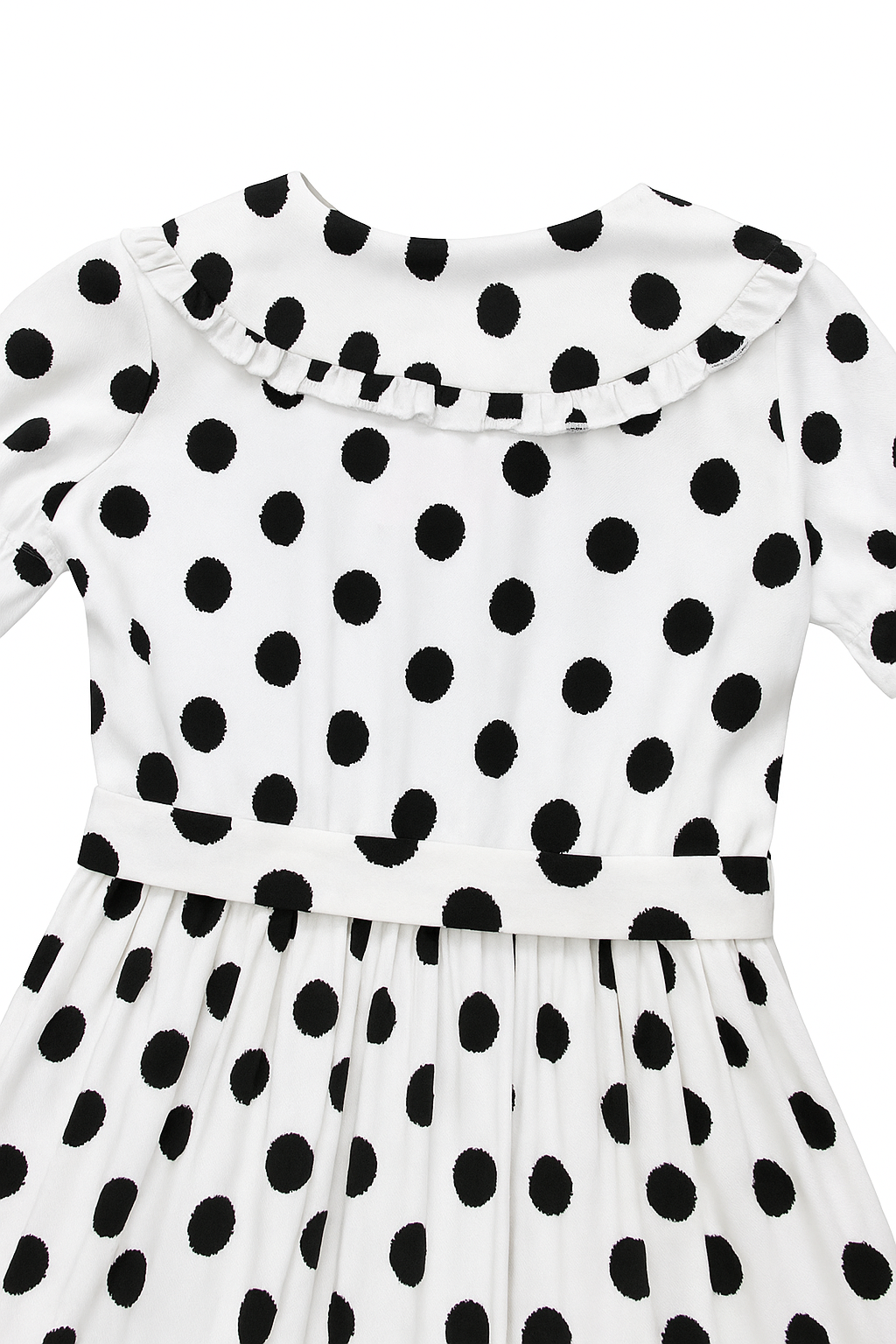 Ruffle Collar Polka Dot Dress I MH