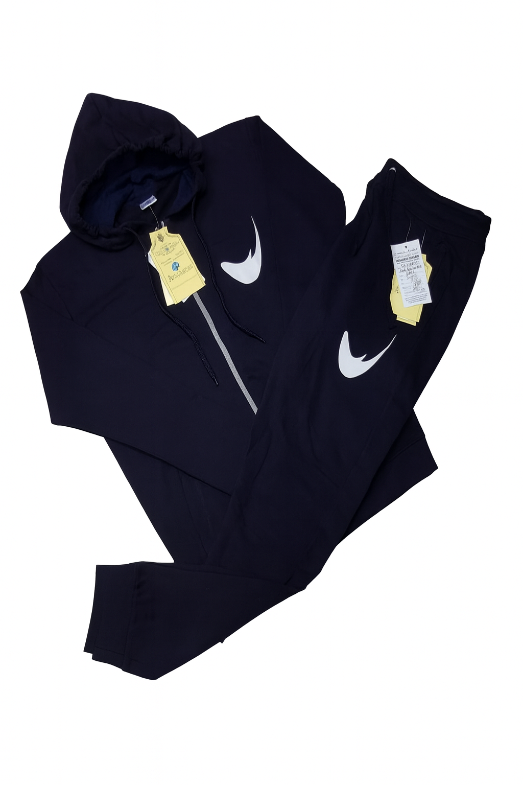 Men’s Zip-Up Tracksuit – Hoodie & Joggers Set in Navy Blue./MH