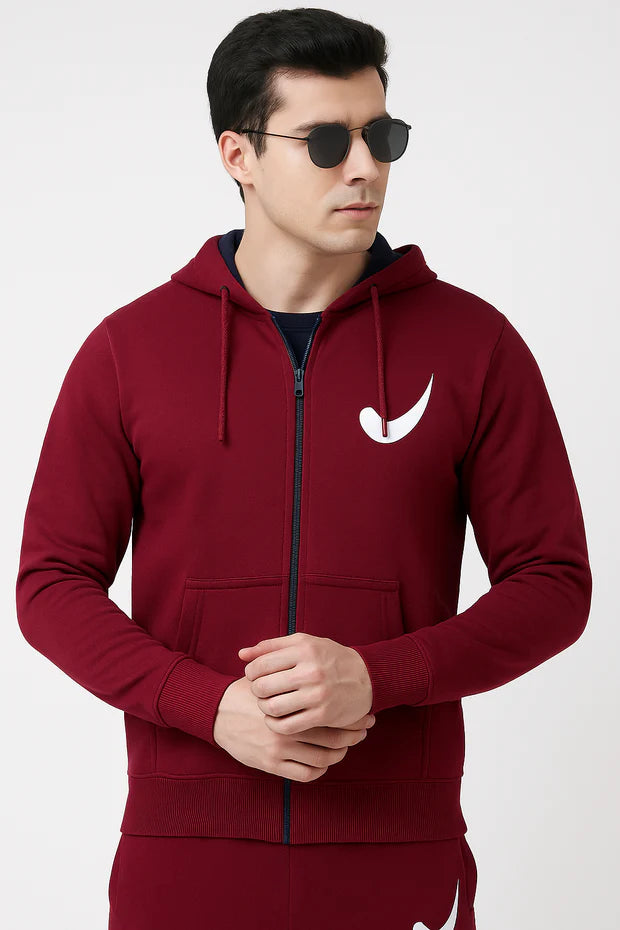 Men's Zip Hooded Tracksuit Set | MH