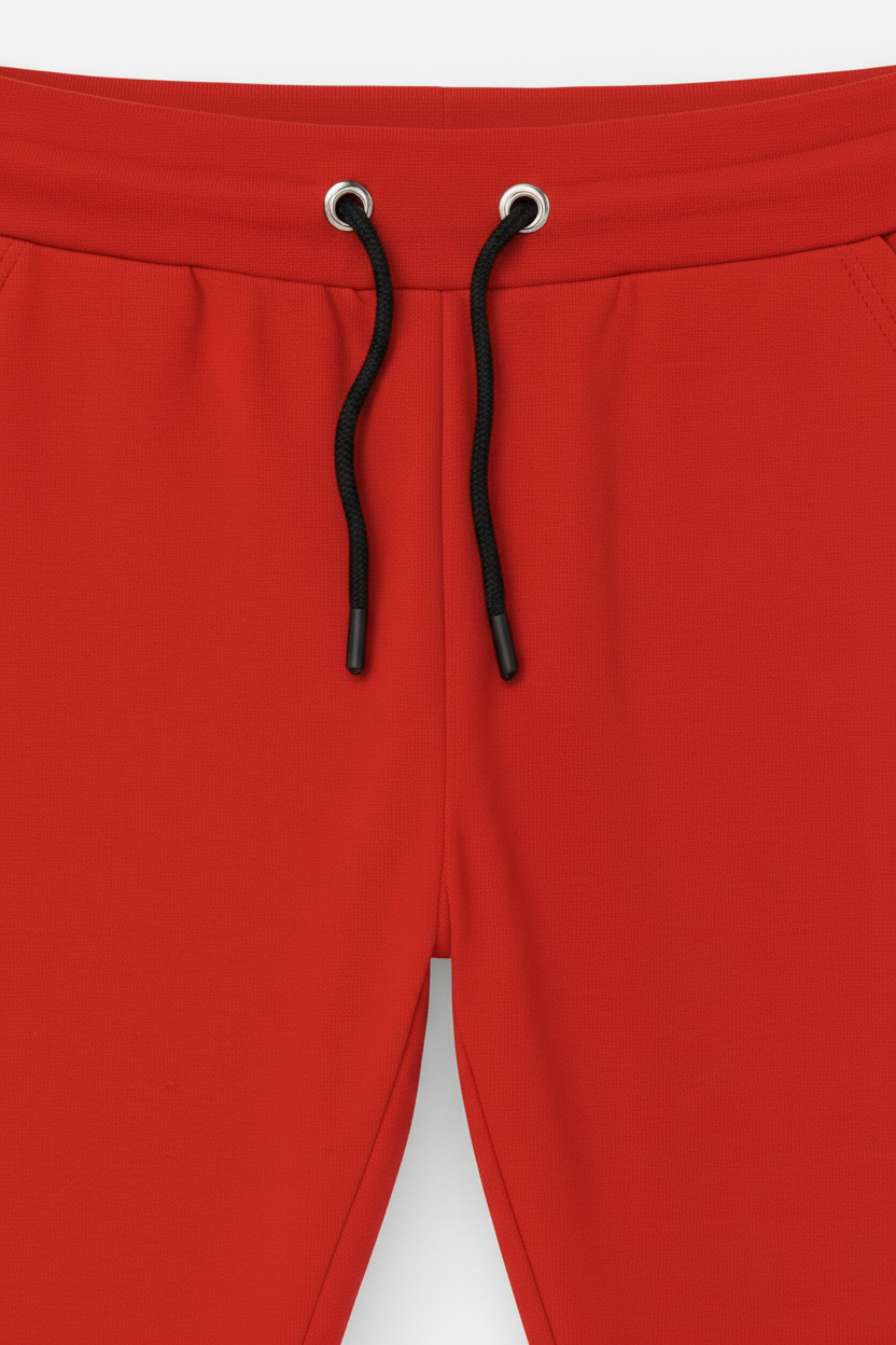 Women’s Premium Red Jogger Sweatpants with Drawstring – Casual Athletic Fit (Sizes S–XL) | MH