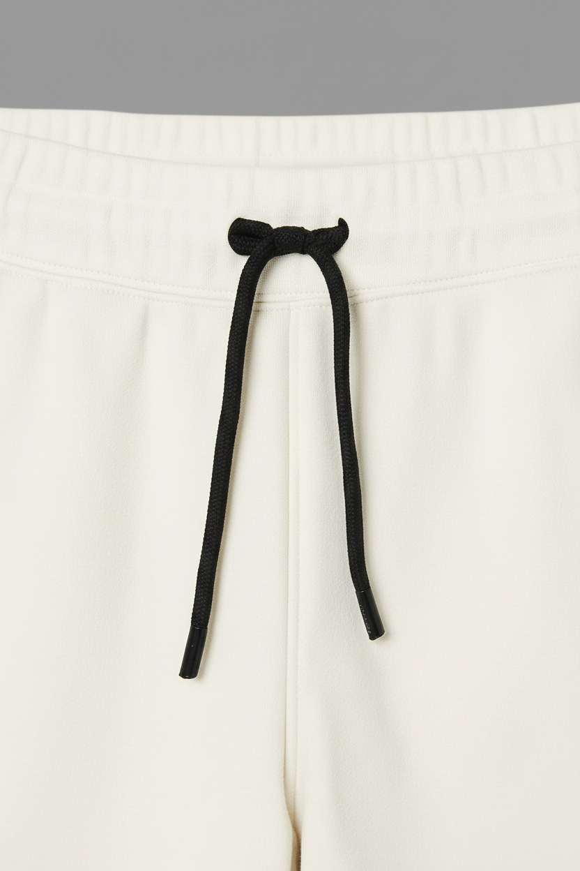 Women’s Cream Joggers Sweatpants - Drawstring Waist, Sizes S-XL | MH
