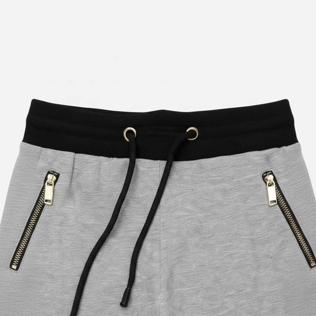 Women’s Grey Cotton Trouser with Zipper Pockets.Size (S-XL)|MH
