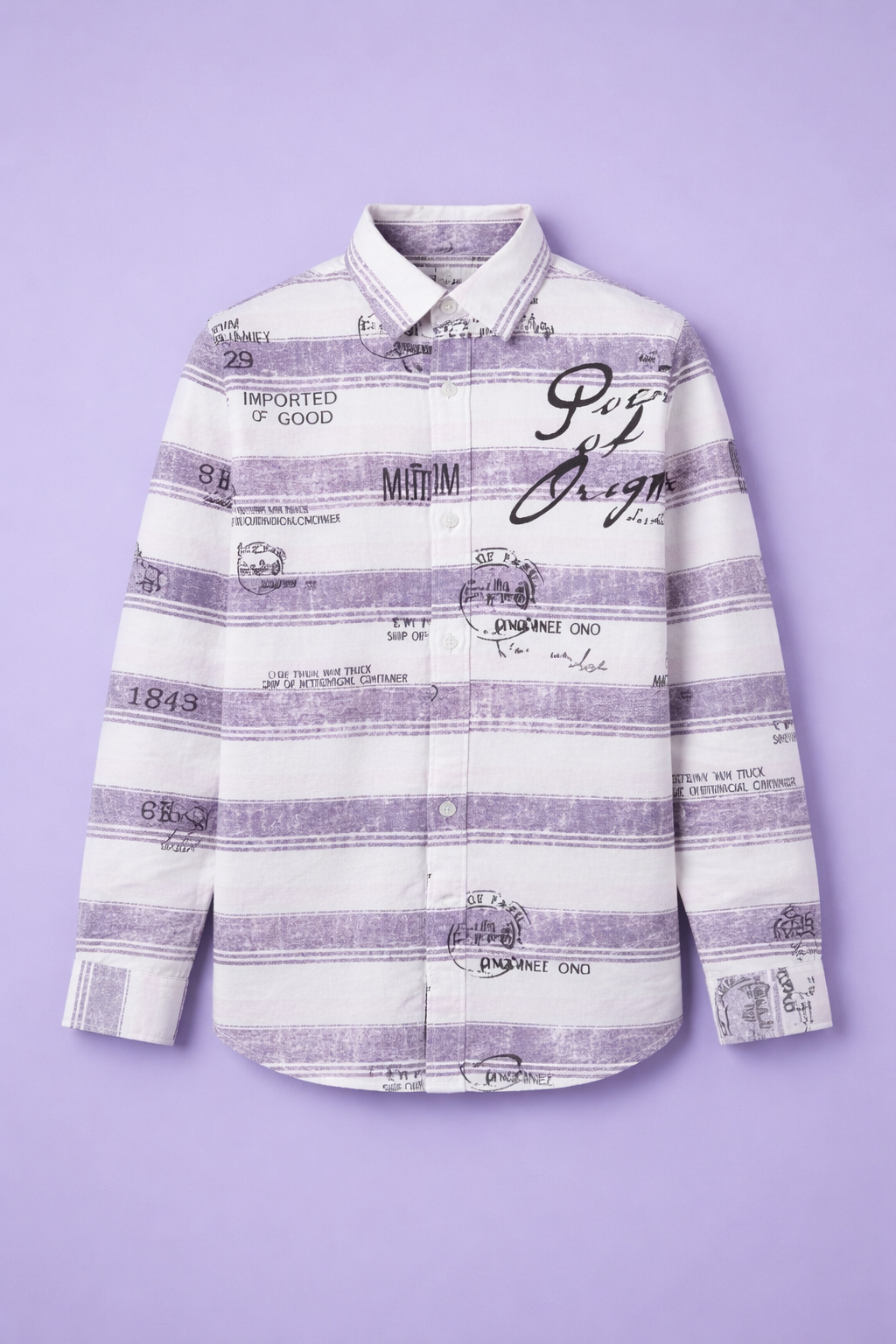 Boys Floral Abstract Print Long Sleeve Shirt | Smart Casual | Ages 3–14 Years
