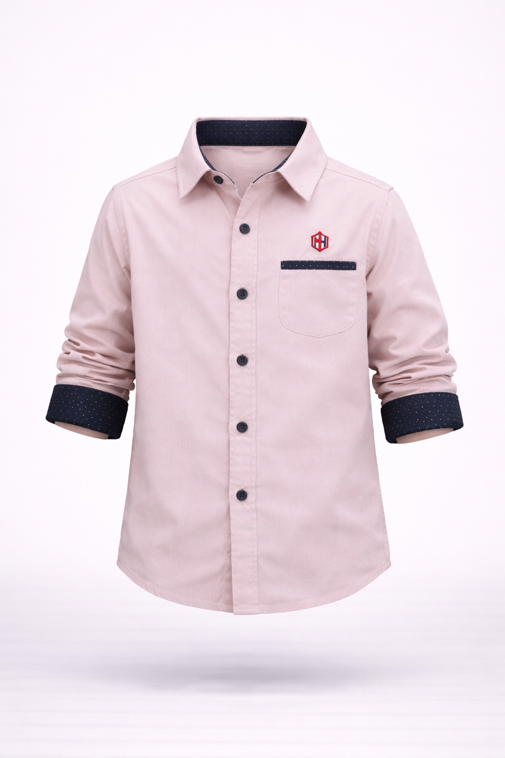 Kids Oven & Knit Contrast Long Sleeve Cotton Shirt (2-12yrs)MH