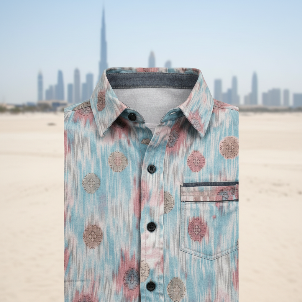 Stylish Printed Cotton Shirt for Boys | Casual Long Sleeve Kids Shirt | Sizes 2-12 Years | MH