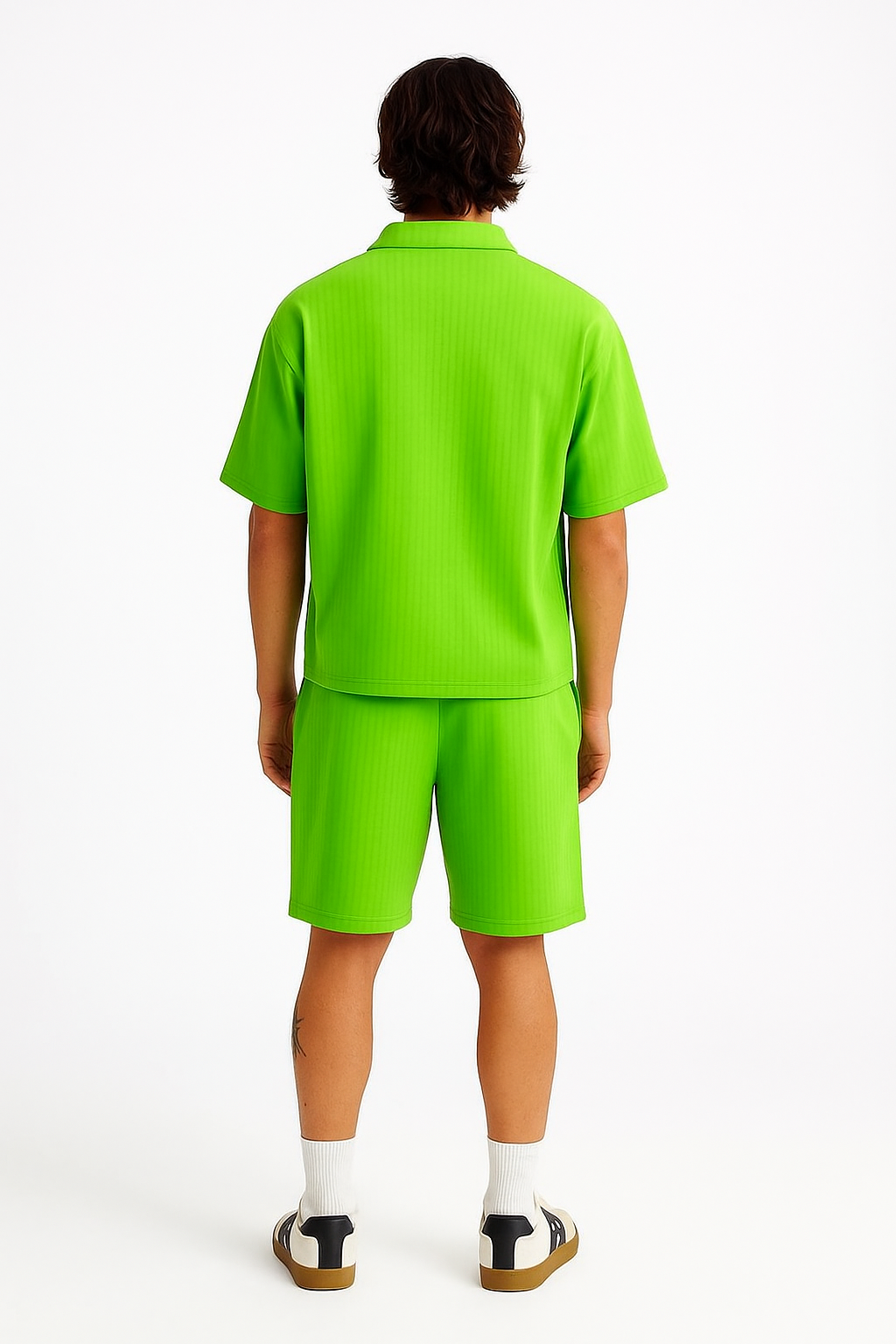 Men Vibrant Casual Polo & Shorts Set. / MH