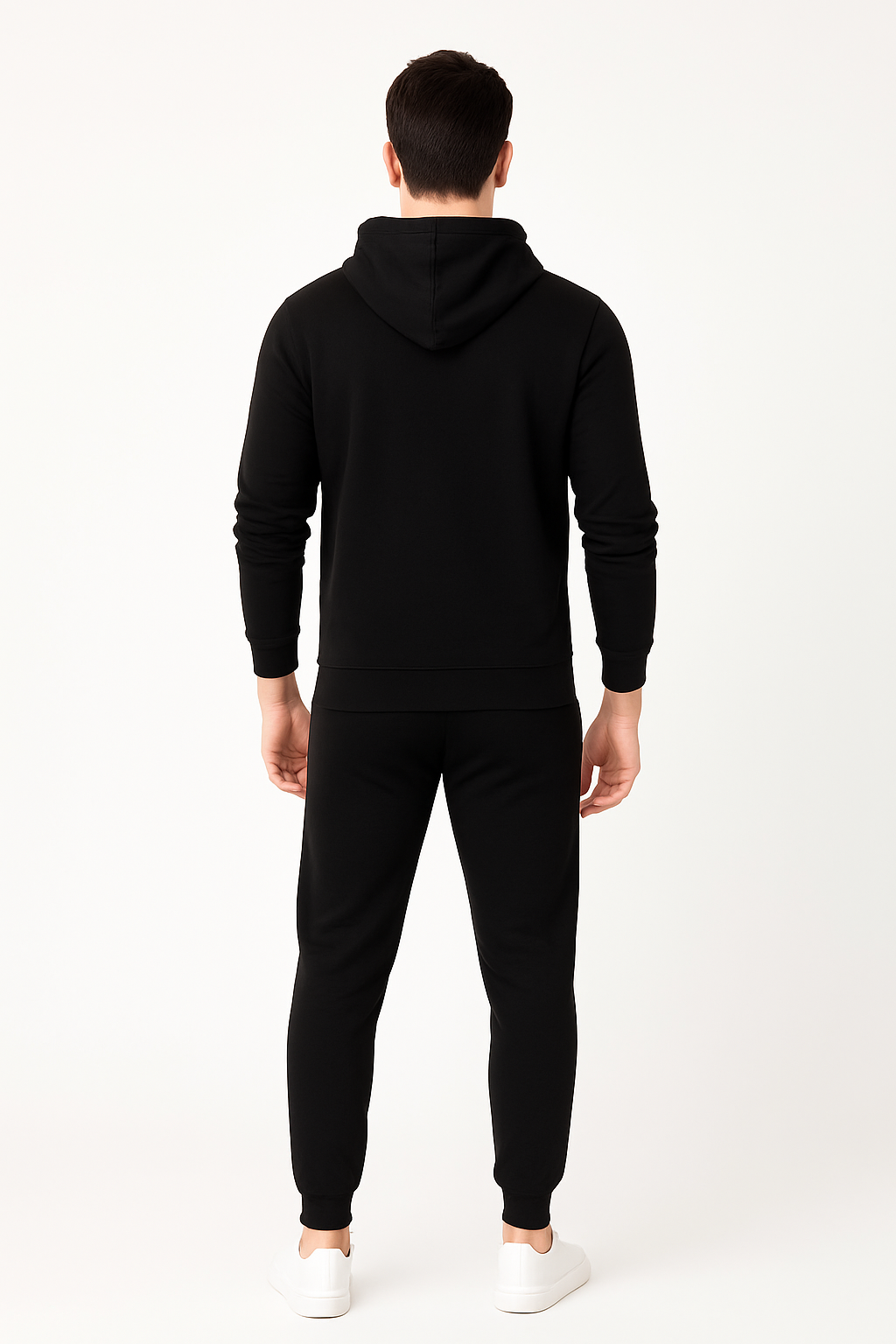 Men’s Burgundy Zip-Up Hoodie Tracksuit Set | Fleece Jogger Co-ord | Sizes S–XXL | MH