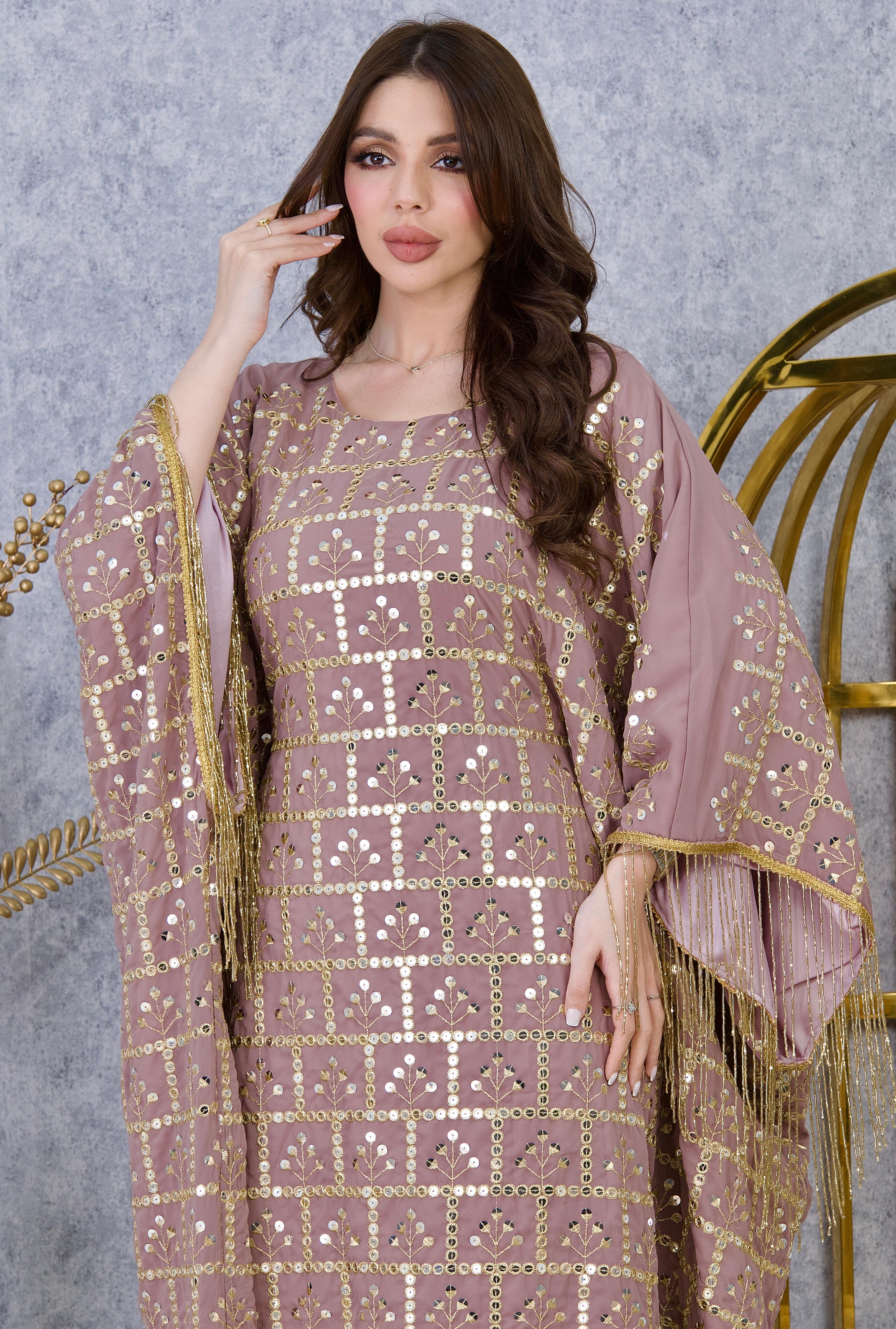 Elite Artisan Sequin-Embellished Kaftan Dress – Luxury Hand-Crafted Occasion Wear
Product Botanical Specimen Artisan Midi Dress – Hand-Drawn Floral Print Primary |4 Colors | MH