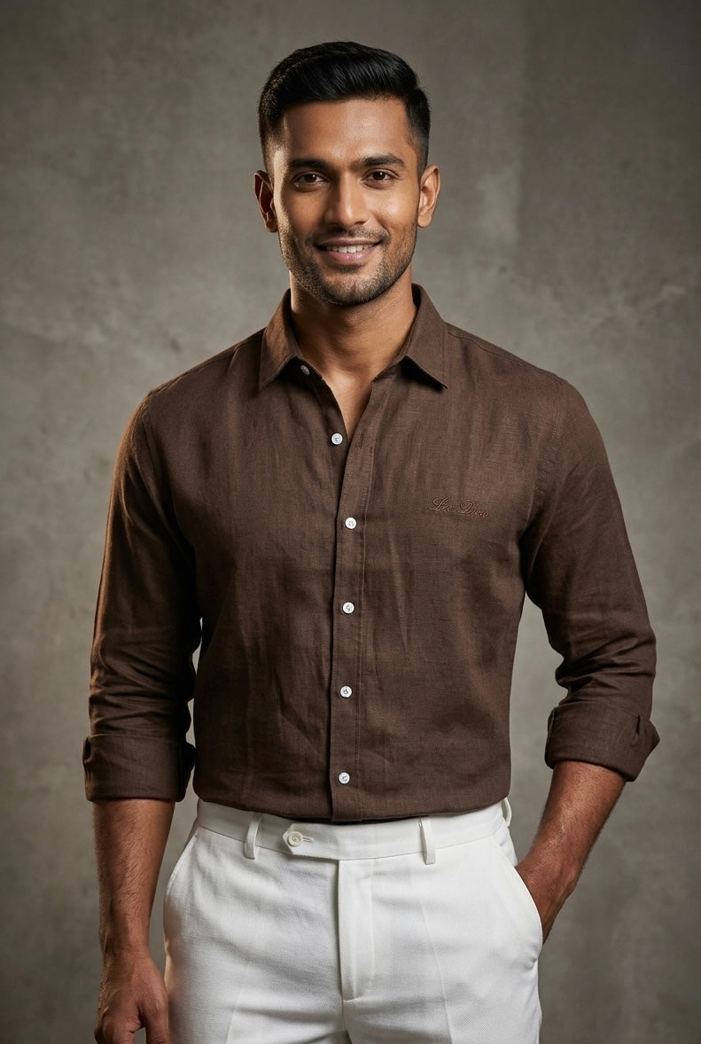 Men’s Premium Linen Shirt - Breathable Button Down Casual Formal Shirt | 5 Colors | M - XXL | MH