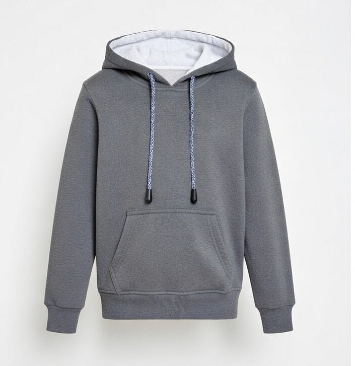 Kid Boys Solid Cotton Pocket Hoodie | MH Size (2-12Years)