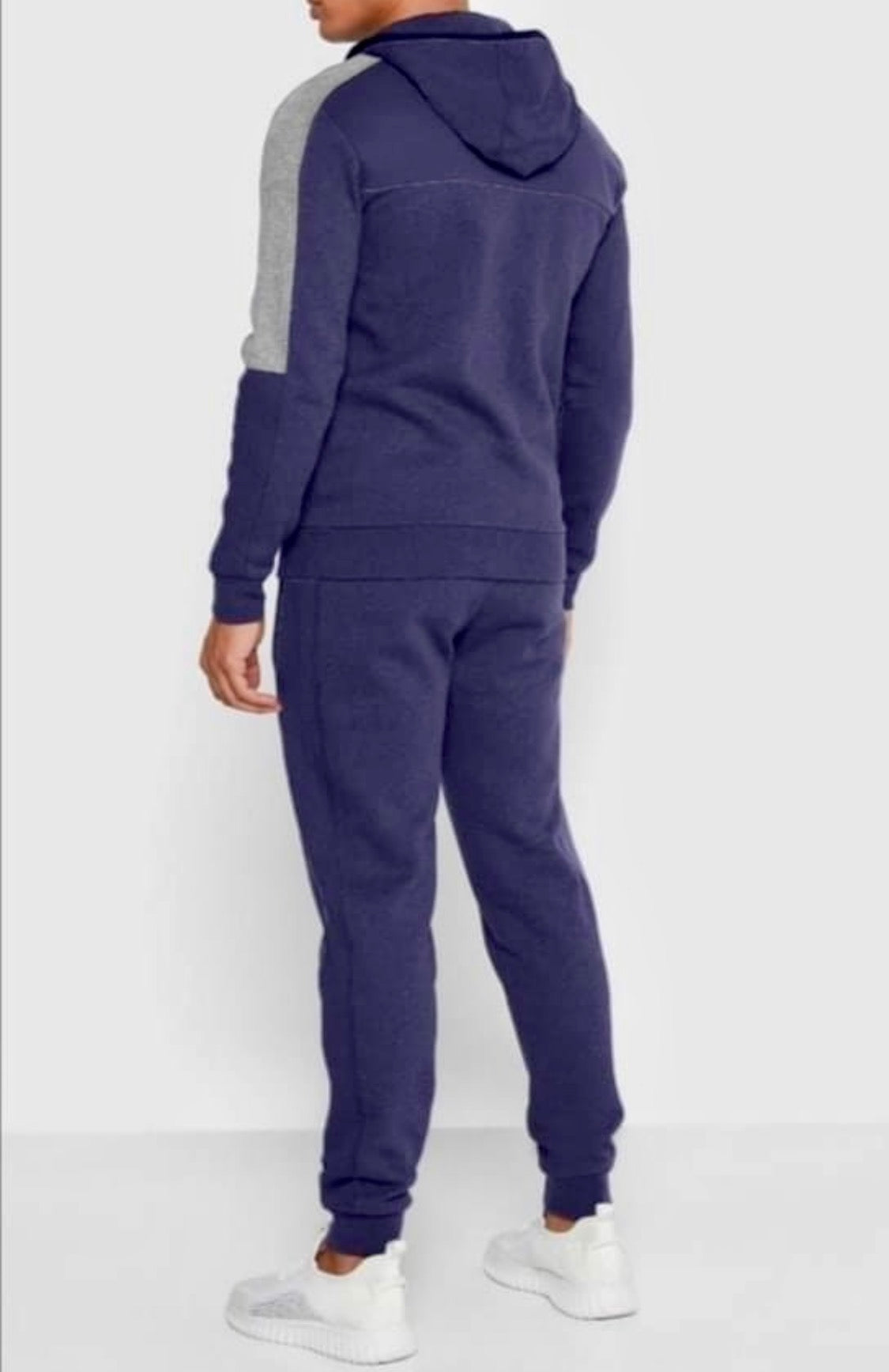 Men’s Hooded Tracksuit & Jogger Set – Premium Denim Blue Athleisure Co-Ord | MH