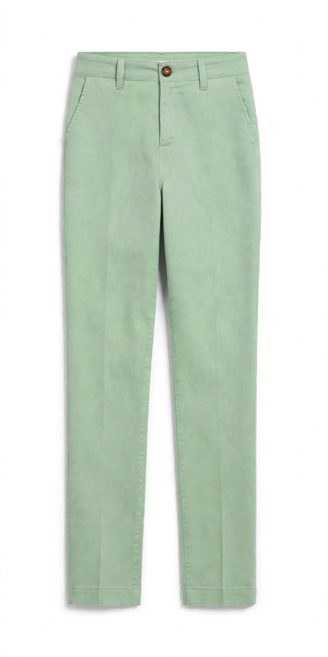 Women’s Casual Leaf Green Chino Trousers Slim Leg Pockets Slim Fit Cotton Pants | Sizes 26-36 Inch | MH