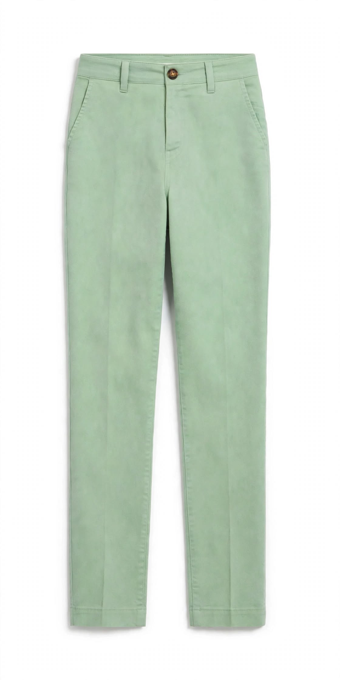 Women’s Casual Leaf Green Chino Trousers Slim Leg Pockets Slim Fit Cotton Pants | Sizes 26-36 Inch | MH