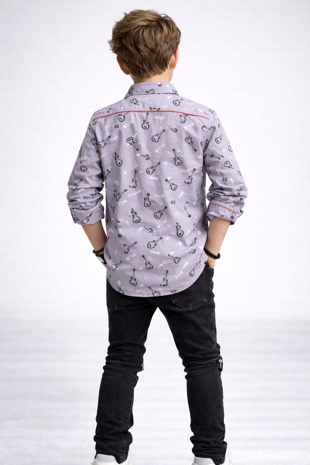 Kids Stylish Long Sleeve Shirt for Boys | Trendy Fashion Outfit UAE (3-14yrs)MH