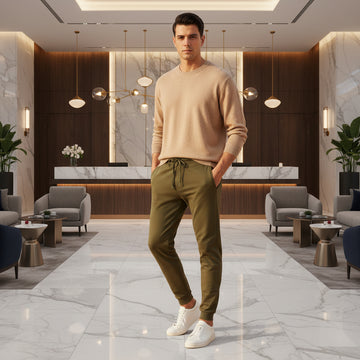MH Premium Men’s Graphic Fleece Joggers – Slim Fit Tapered Sweatpants, Sizes (30"-38")