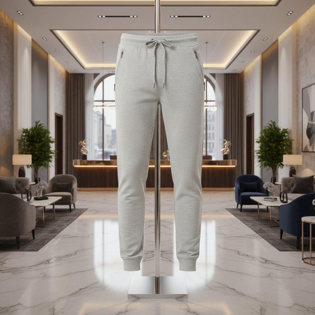 MH Premium Men’s Graphic Fleece Joggers – Slim Fit Tapered Sweatpants, Sizes (30"-38")