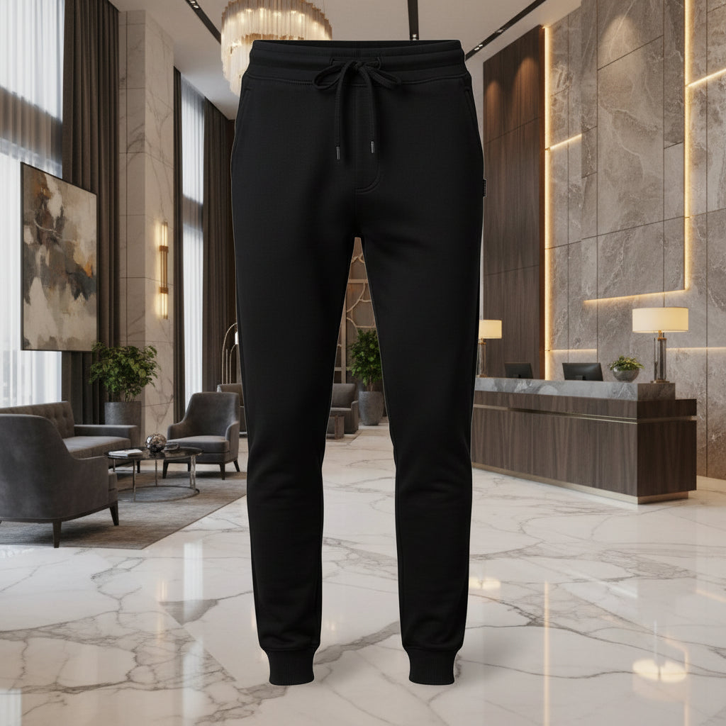 MH Premium Men’s Graphic Fleece Joggers – Slim Fit Tapered Sweatpants, Sizes (30"-38")