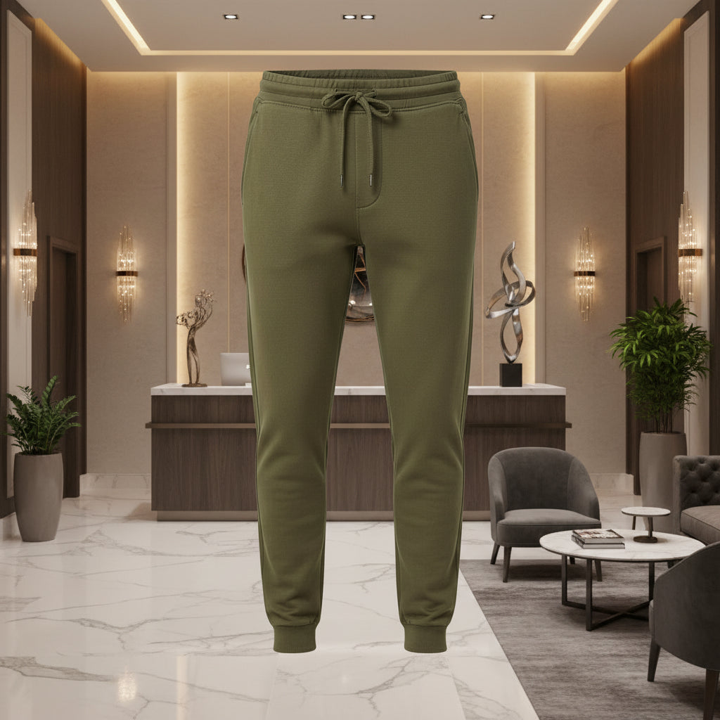 MH Premium Men’s Graphic Fleece Joggers – Slim Fit Tapered Sweatpants, Sizes (30"-38")