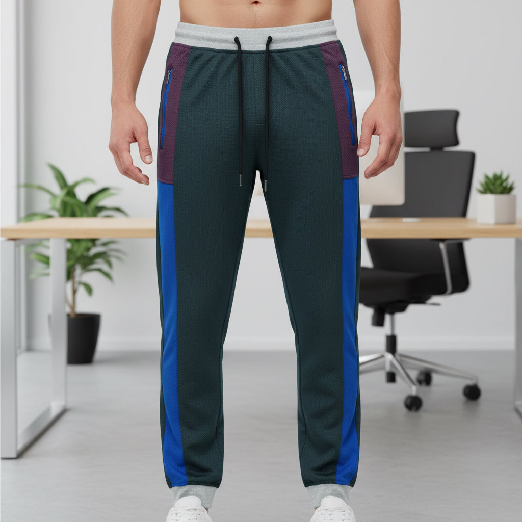 MH Men’s Color-Block Performance Joggers | Slim-Fit Athletic Sweatpants | 3 Colors Trousers – | Sizes S-XL | MH