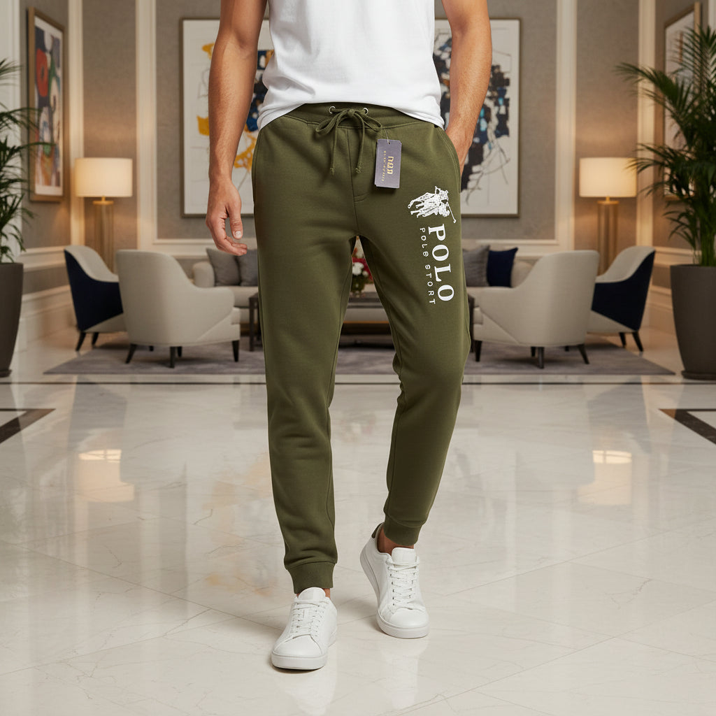 Men’s Slim Fit Jogger Trousers with Drawstring Waist & Tapered Ankle | 5 Colors | Sizes S-XXL | MH