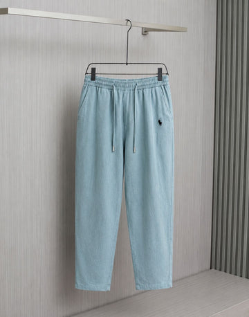 Men’s Premium Rich Linen Casual Jogger Trouser | Elastic Waist Drawstring Pants | Everyday Comfort | 5 Colors | M–XXL | MH