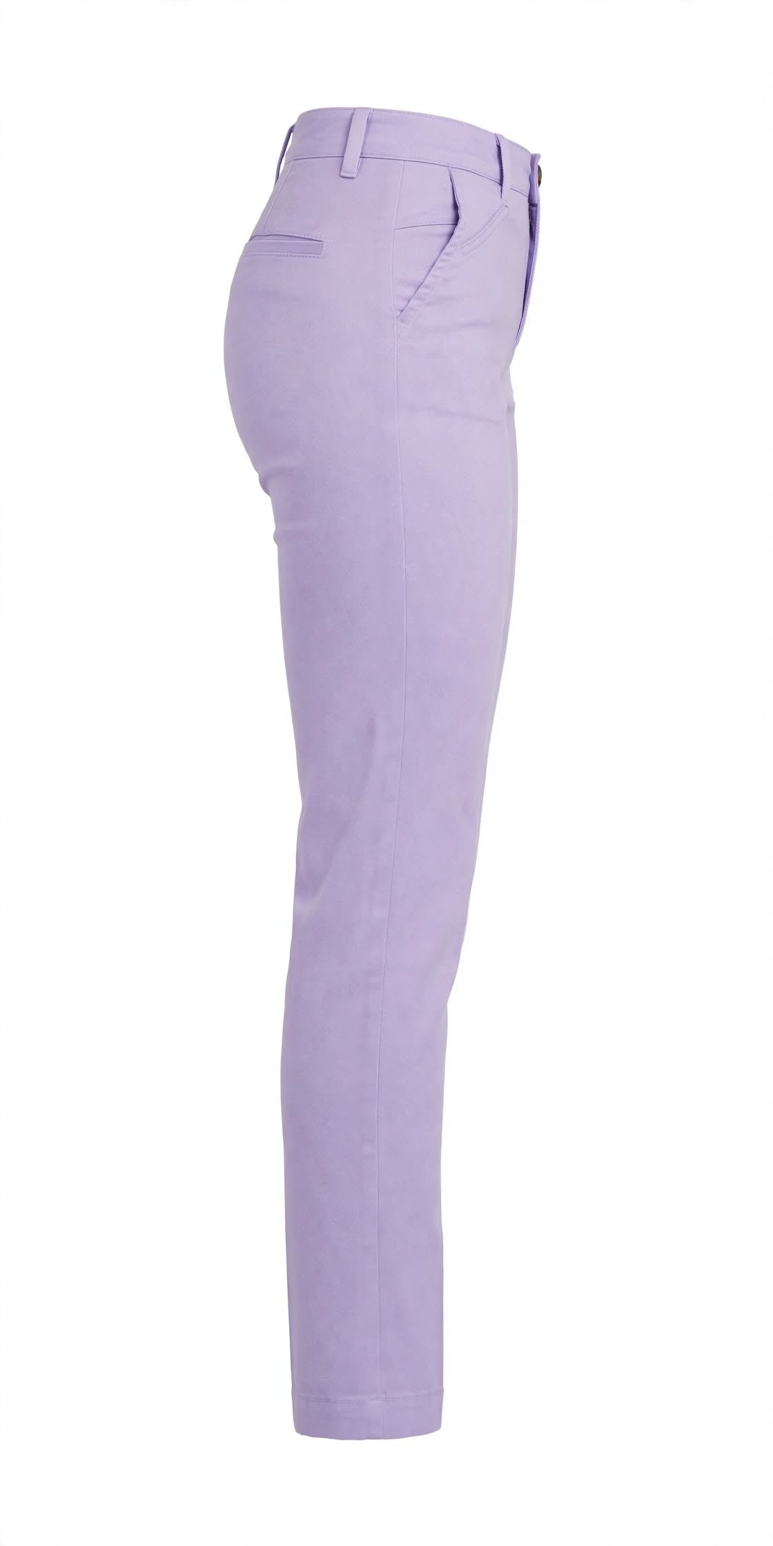 Women’s Lavender Slim Fit Chino Trousers | Stretch Cotton Casual Smart Pants | Sizes 26”–36”| MH