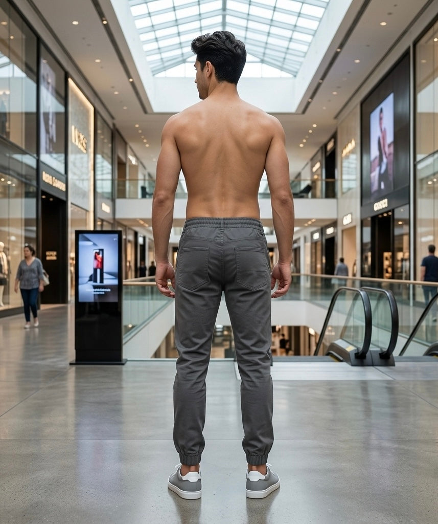 Men's Premium Beige Joggers - Relaxed Fit Drawstring Sweatpants | 4 Colors | S to XXL | MH