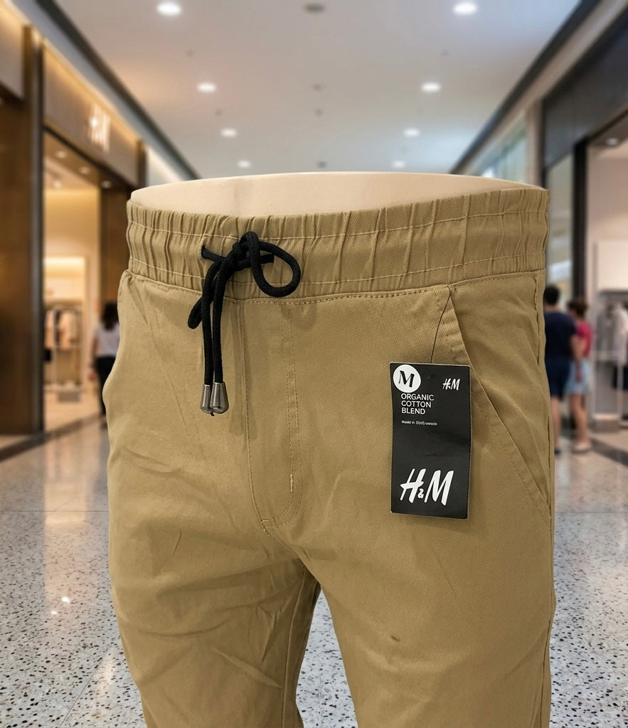 Men's Premium Beige Joggers - Relaxed Fit Drawstring Sweatpants | 4 Colors | S to XXL | MH