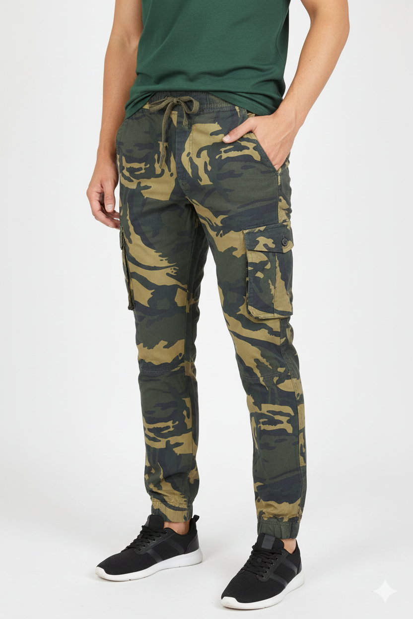 Men's Military Print Harmonium Cargo Joggers I MH