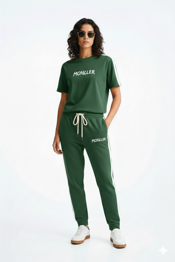 Ladies Signature Moncler Co-ord Set – Short Sleeve & Joggers | MH