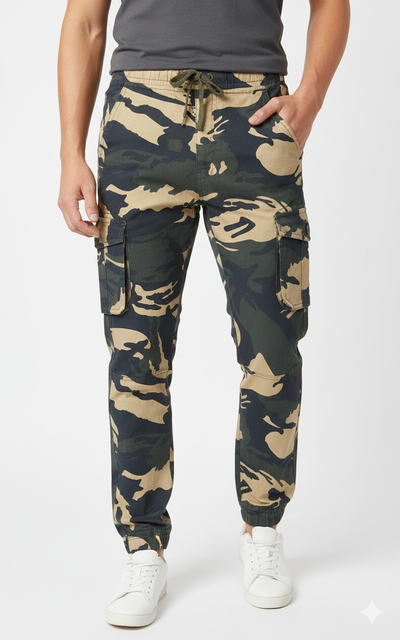 Men's Military Print Harmonium Cargo Joggers I MH