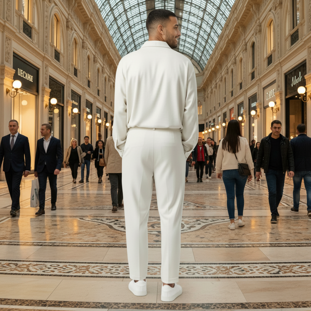 Men’s Oversized Velvet Comfort Co-Ord Set – Premium Off-White Lounge Set (M-XXL) | MH