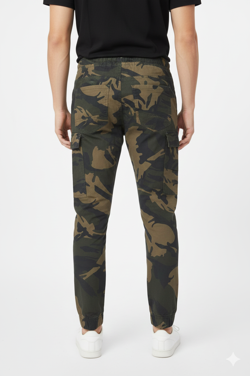 Men's Military Print Cargo Joggers I MH