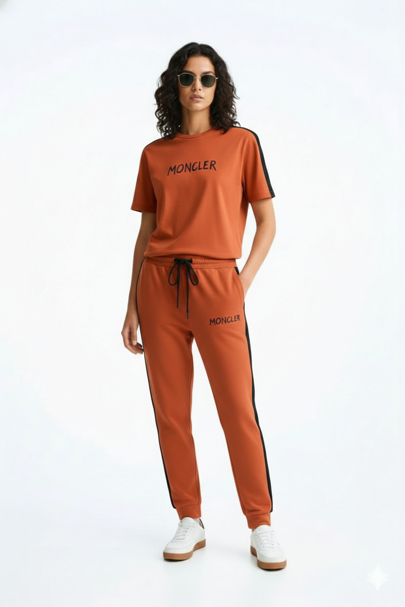 Ladies Signature Moncler Co-ord Set – Short Sleeve & Joggers | MH