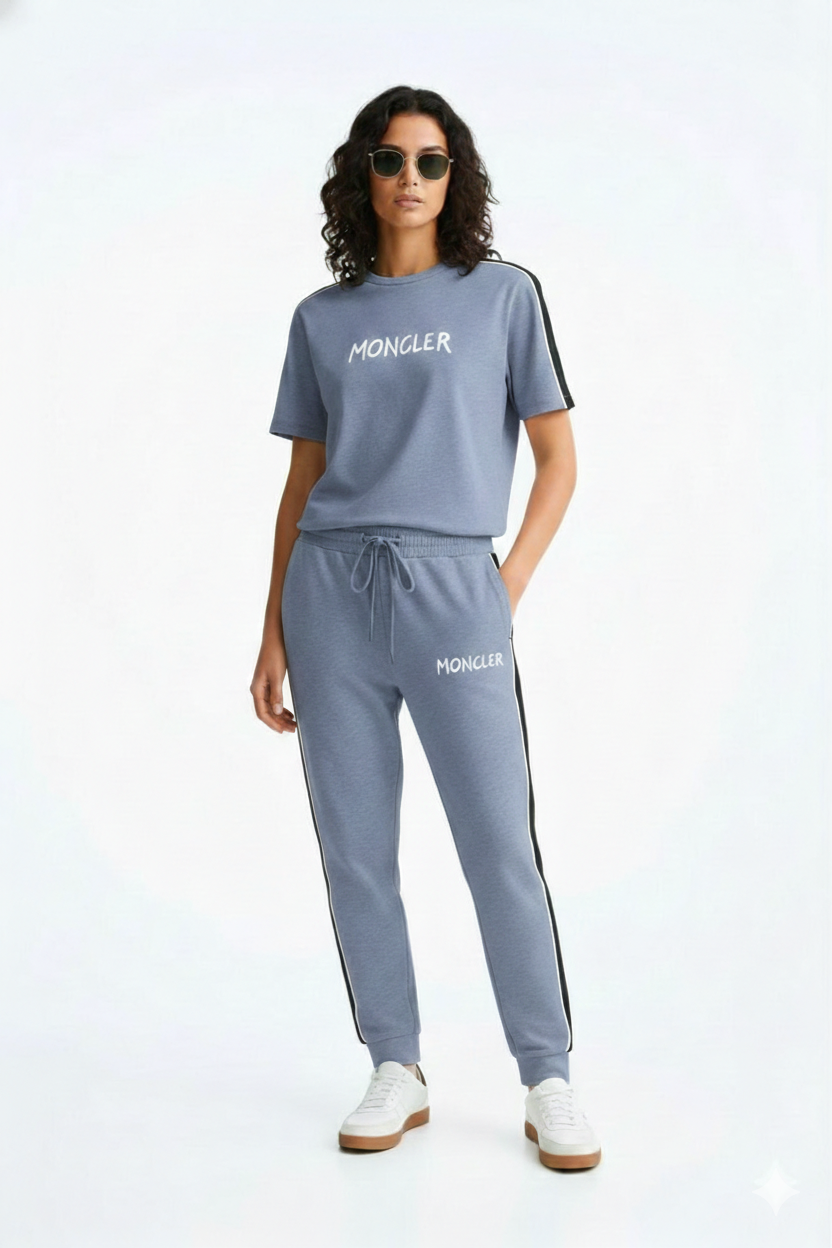 Ladies Signature Moncler Co-ord Set – Short Sleeve & Joggers | MH