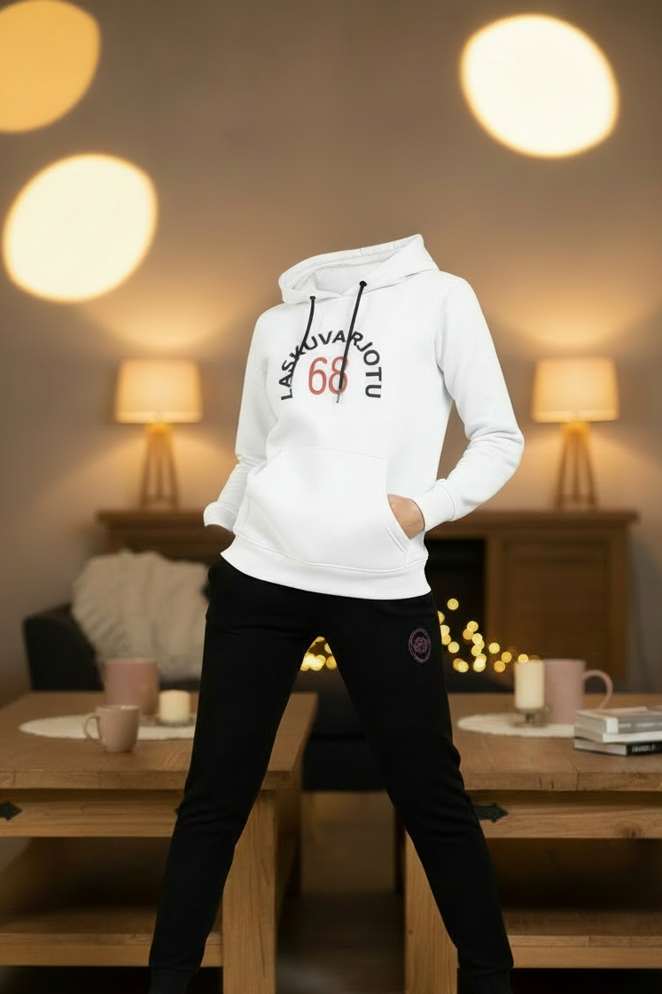 Women's 68" Embroidered Premium Hoodie & Jogger Tracksuit Set |17-24Years | MH
