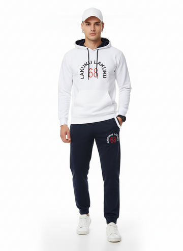 Men's "LAKUKU 68" Premium Fleece Hoodie & Cargo Jogger Set -/MH