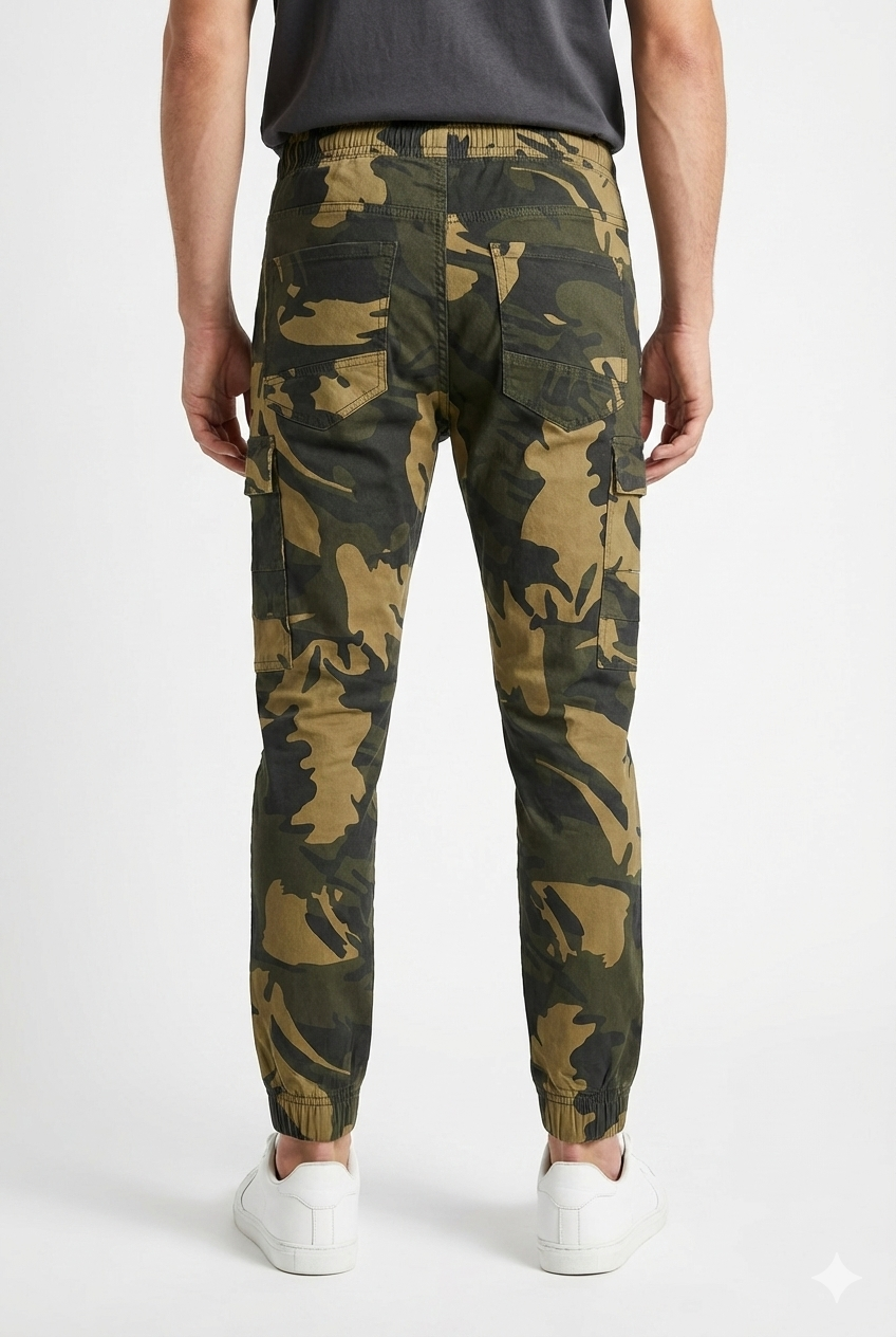 Men's Military Print Cargo Joggers I MH