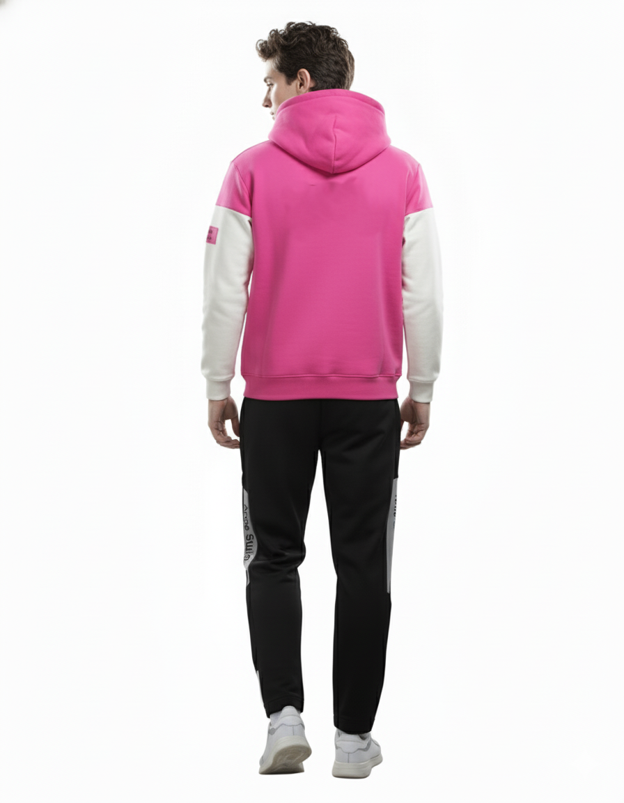 Men's Color-Block Hoodie and Jogger Set (Ance Studios Style)./MH