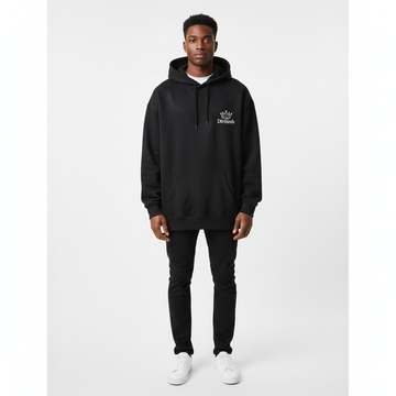 Essential Oversized Hoodie with Symbolic Front Logo & Back Print