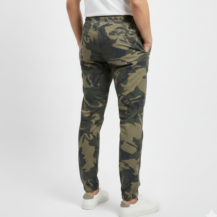Men’s Rugged Army Print 4-Pocket Joggers – Heavy Duty Camo Pant (Sizes 30-38) I MH