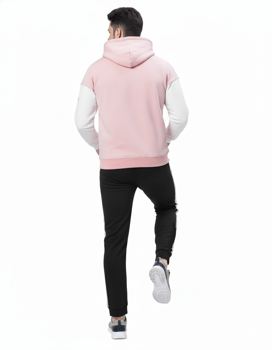 Men's Color-Block Hoodie and Jogger Set (Ance Studios Style)./MH