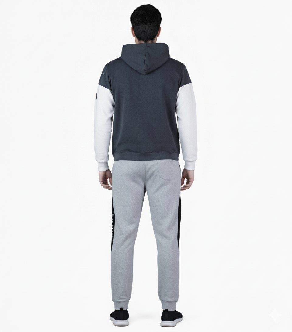 Men's Color-Block Hoodie and Jogger Set (Ance Studios Style)./MH