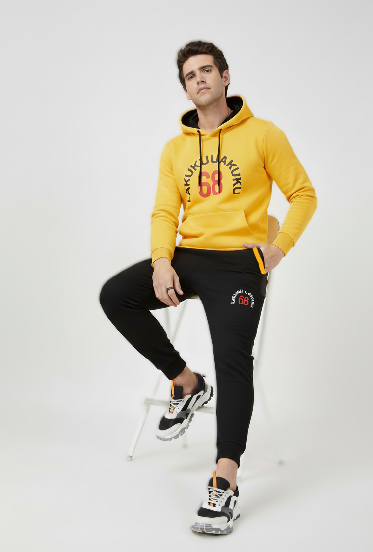 Men's "LAKUKU 68" Premium Fleece Hoodie & Cargo Jogger Set -/MH